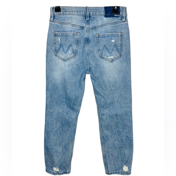 Mother The Dazzler Shift Not Rough Enough Insider Crop Step Fray Size 28 Blue - Picture 5 of 11